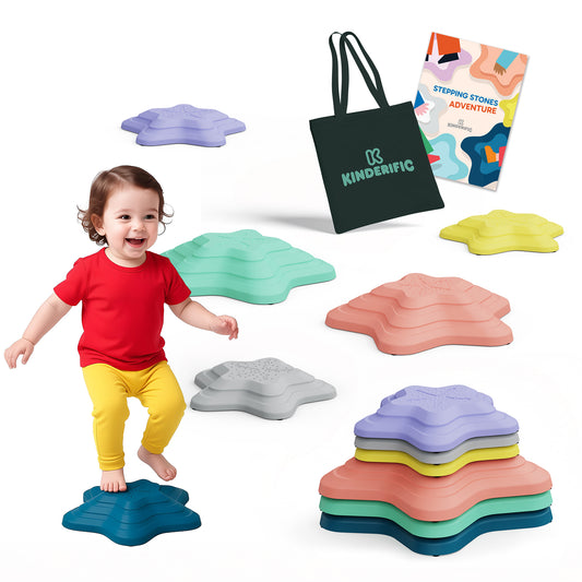 STAR SHAPED STEPPING STONES, 6 PIECE SET