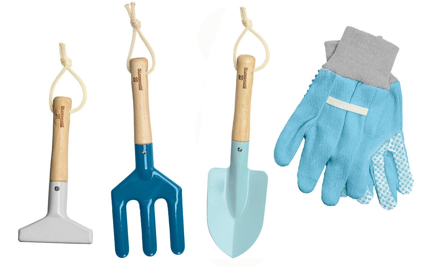 KIDS GARDENING SET, CAMO BLUE