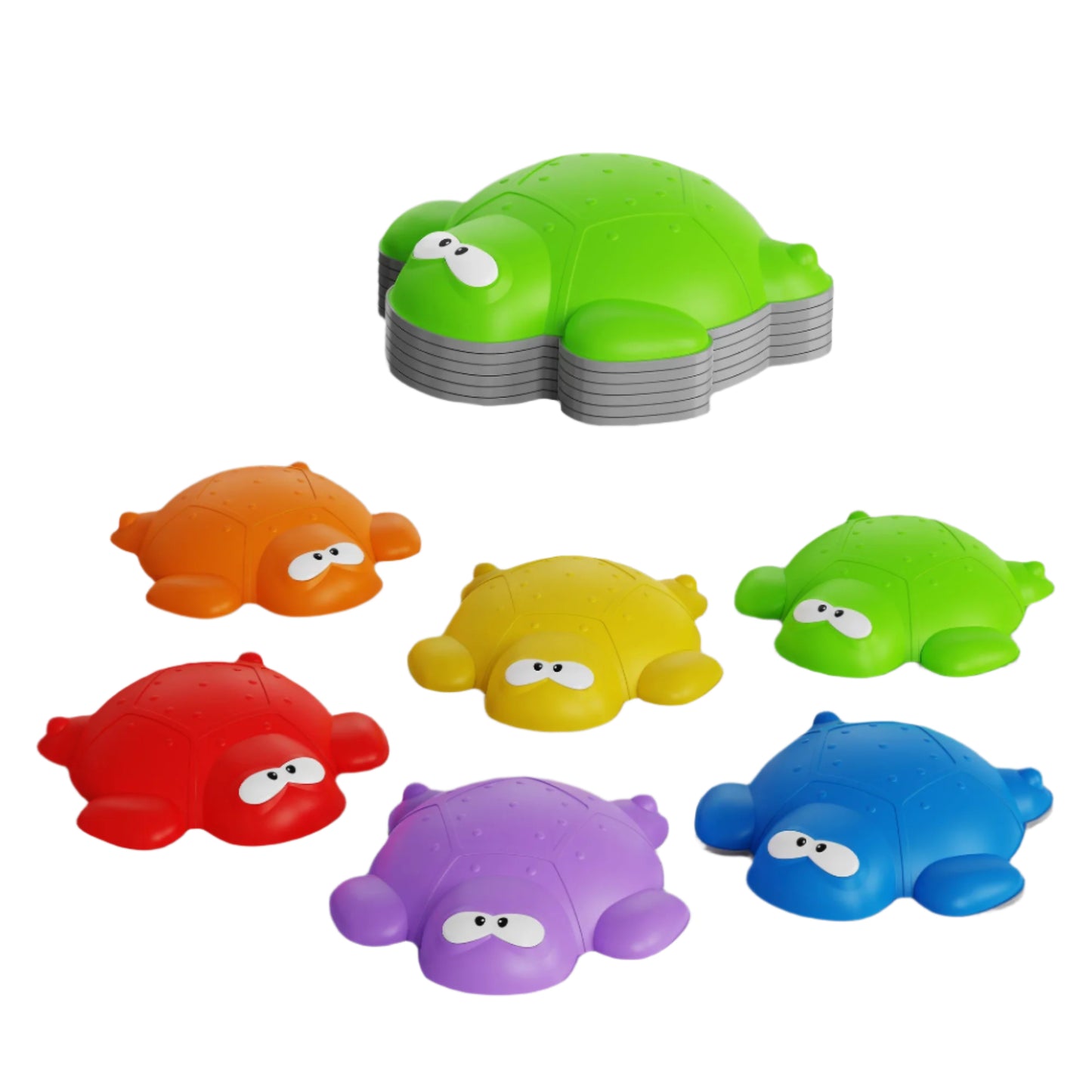 TURTLE SHAPED STEPPING STONES, 6 PIECE SET