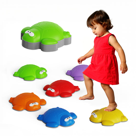 TURTLE SHAPED STEPPING STONES, 6 PIECE SET