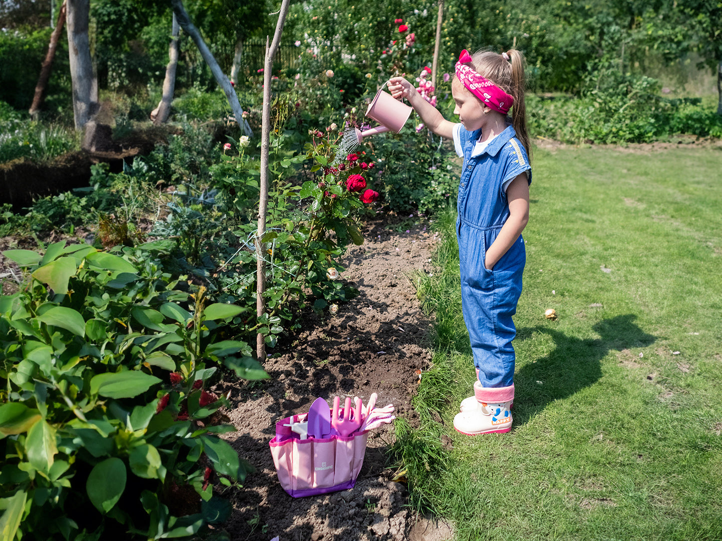 KIDS GARDENING SET, PRINCESS PINK